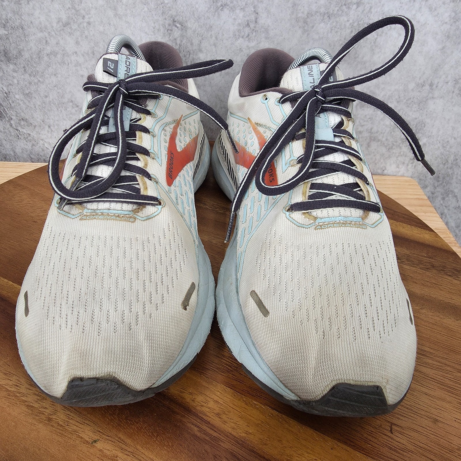 Brooks Glycerin Adrenaline Gts 21 Running Shoes Womens 10 White Blue Sneakers — image 3 of 8